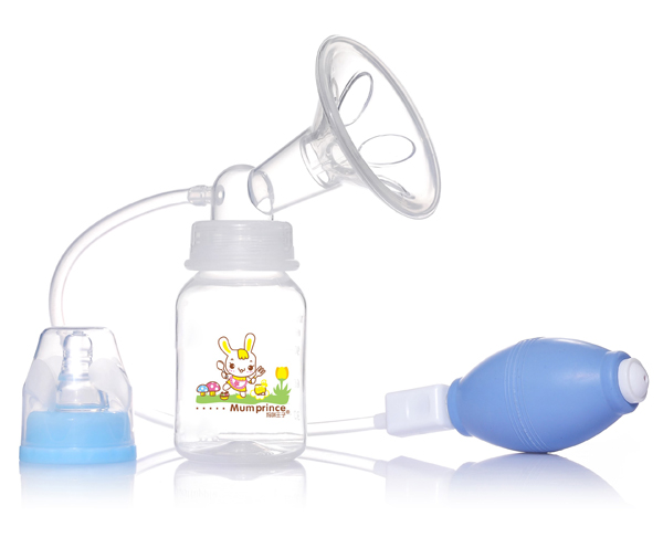 媽咪王子手壓式吸奶器 藍色