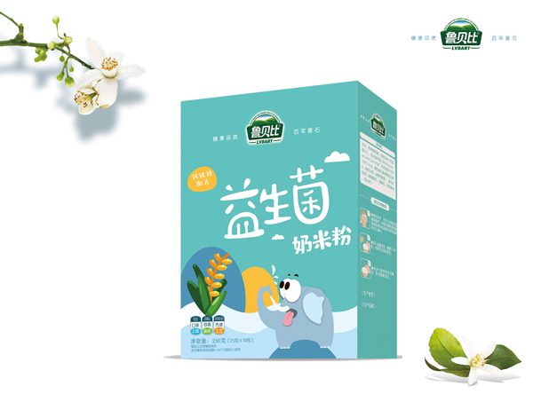 魯貝比益生菌奶米粉盒裝-鈣鐵鋅配方