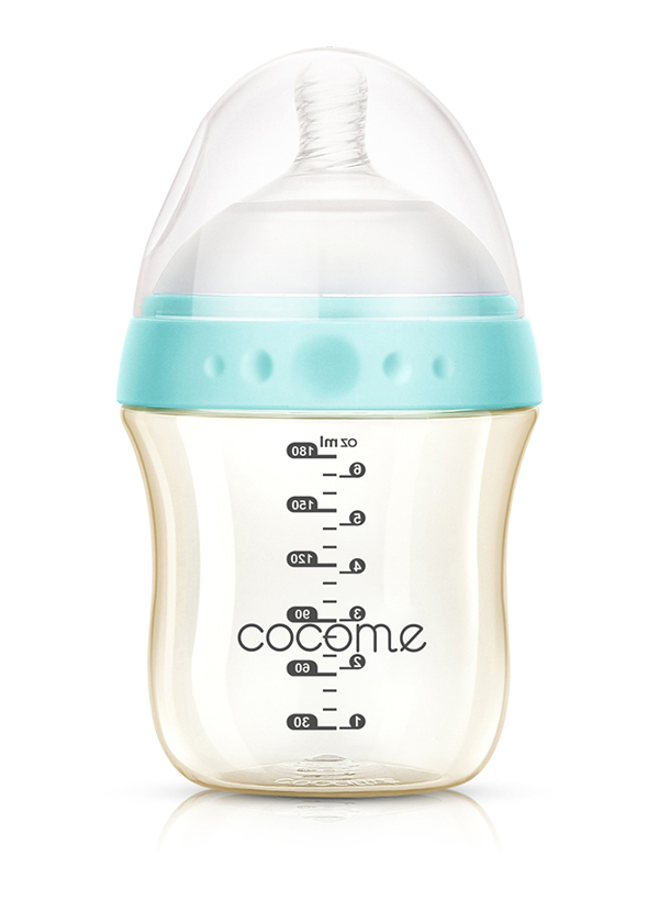 可可萌悅享PPSU奶瓶粉色 180ml 藍色