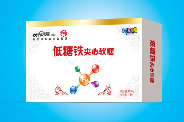 優(yōu)貝滋低糖鐵夾心軟糖