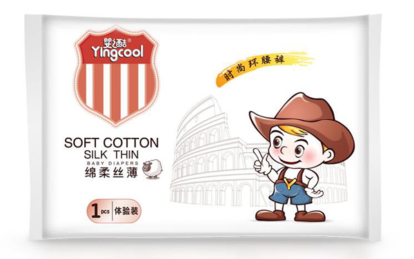 嬰之酷綿柔絲薄時(shí)尚環(huán)腰褲 1片裝