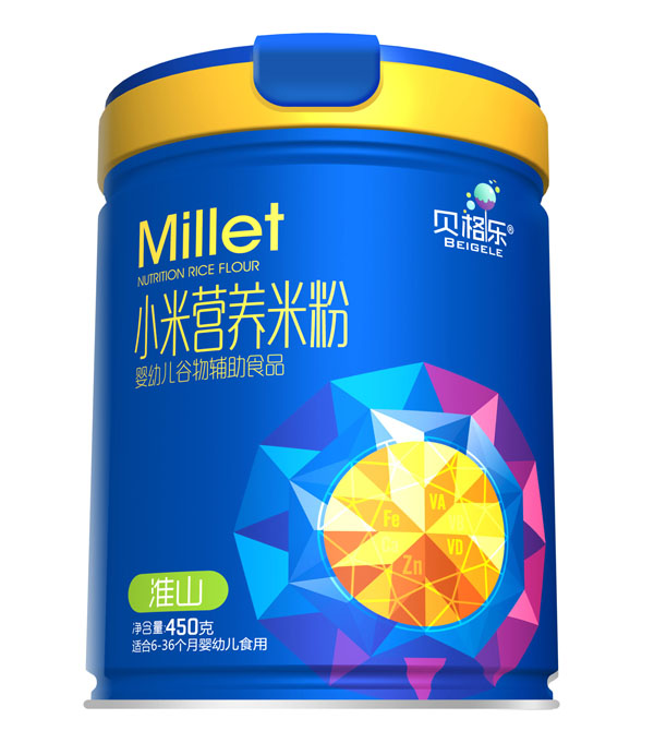 貝格樂小米營(yíng)養(yǎng)米粉-淮山 聽裝