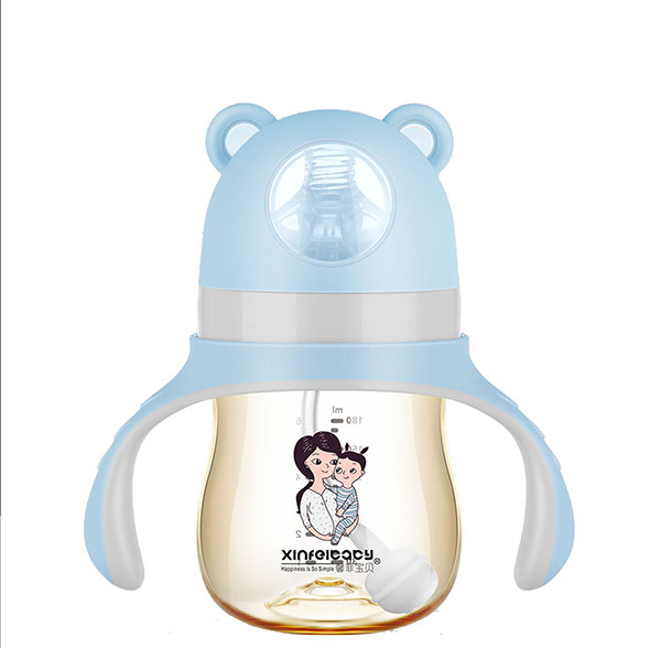 馨菲寶貝超寬口徑PPSU奶瓶180ml藍(lán)色