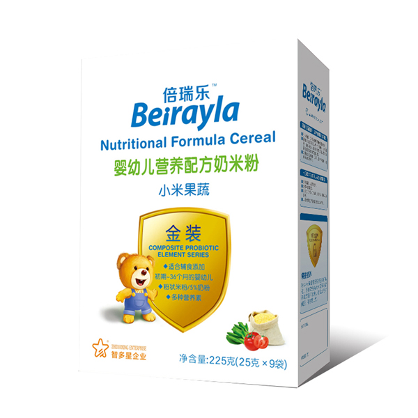 倍瑞樂小米果蔬營養(yǎng)配方奶米粉