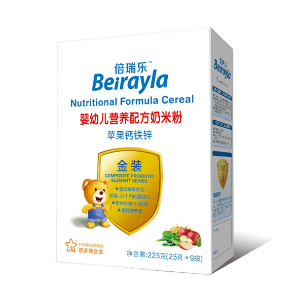 倍瑞樂蘋果鈣鐵鋅營養(yǎng)配方奶米粉
