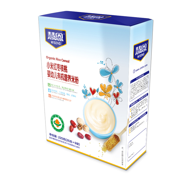 慧恩小米紅棗核桃嬰幼兒有機(jī)營(yíng)養(yǎng)米粉225g