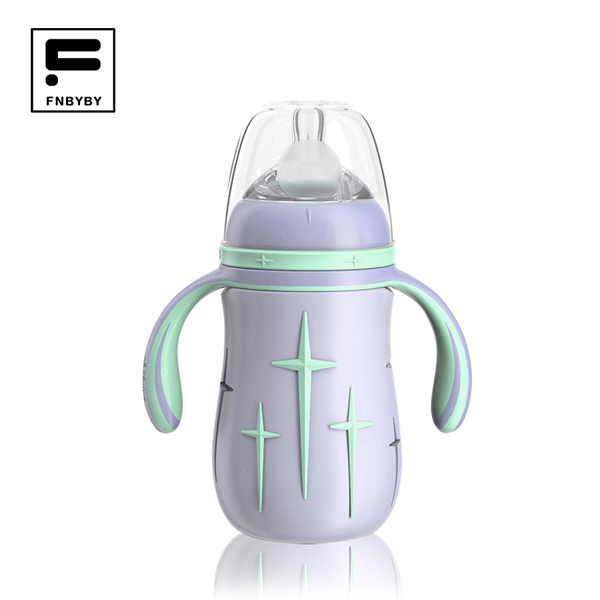 菲尼貝貝B8808“臻”悅吸硅膠套玻璃奶瓶-240ml