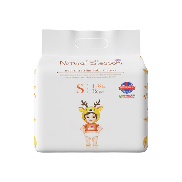 韓國(guó)自然花蕾嬰兒柔薄紙尿褲S32