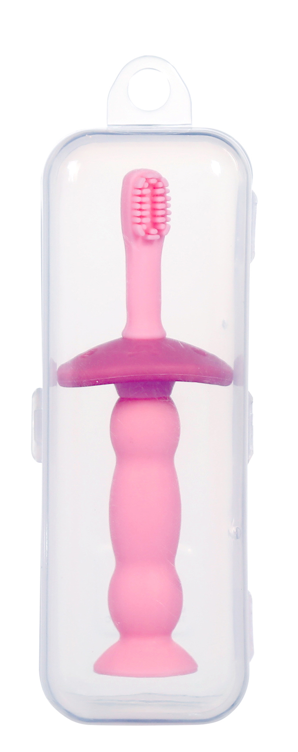 有貝硅膠牙刷 粉色(帶盒子)