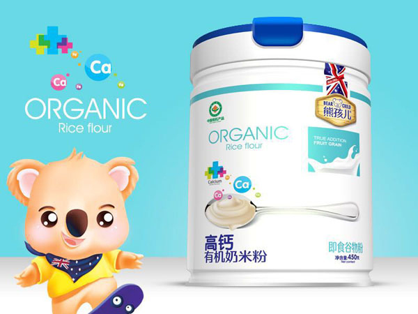 熊孩兒高鈣有機營養(yǎng)奶米粉 聽裝