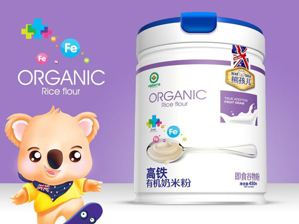 熊孩兒高鐵有機營養(yǎng)奶米粉 聽裝