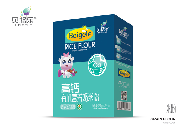 貝格樂高鈣有機(jī)營養(yǎng)奶米粉 盒裝