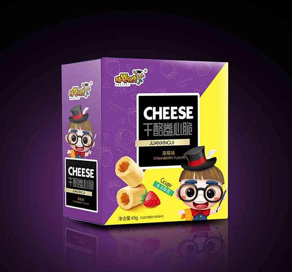 精嬰領秀干酪卷心脆 草莓味