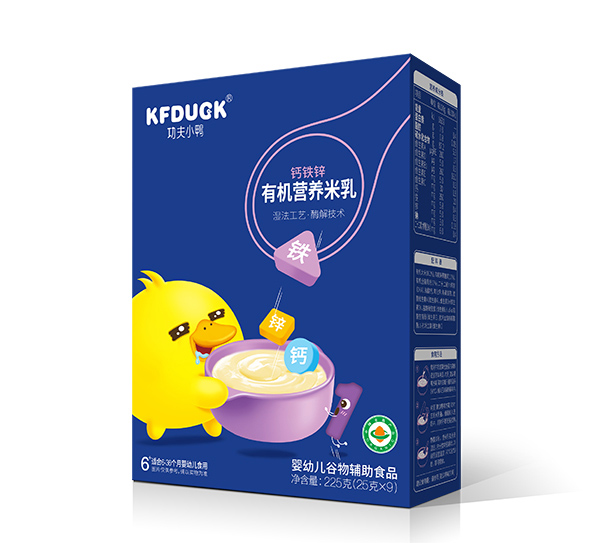 功夫小鴨有機(jī)營養(yǎng)米乳-鈣鐵鋅