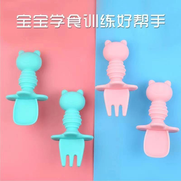 盟寶新款硅膠叉勺組合2