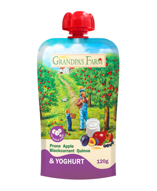 爺爺?shù)霓r(nóng)場(chǎng)風(fēng)味發(fā)酵乳西梅蘋果黑加侖藜麥泥