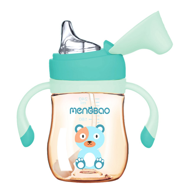 盟寶新款PPSU鴨嘴杯 綠色