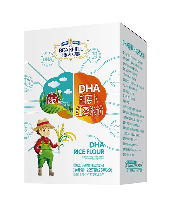 博爾慧DHA米粉盒裝 胡蘿卜紅棗