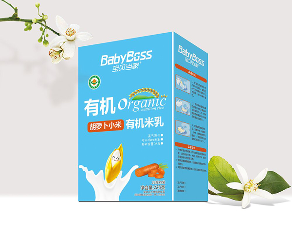 寶貝當(dāng)家有機米乳盒裝225克(胡蘿卜小米)