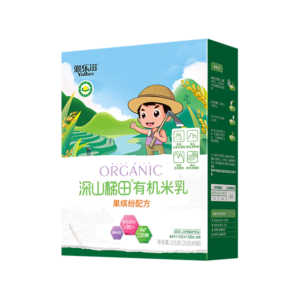 雅樂(lè)滋深山梯田有機(jī)米乳 果繽紛配方 盒裝