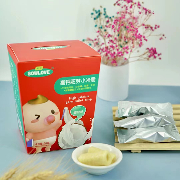 甄育高鈣胚芽小米脆-椰奶味