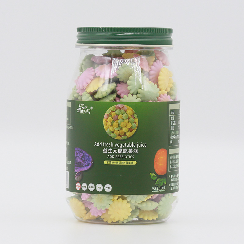 柯妮貝貝益生元脆脆薯泡-紫薯味+南瓜味+菠菜味