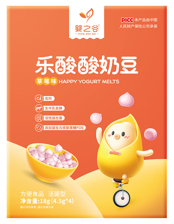嬰之谷樂酸酸奶豆-草莓味