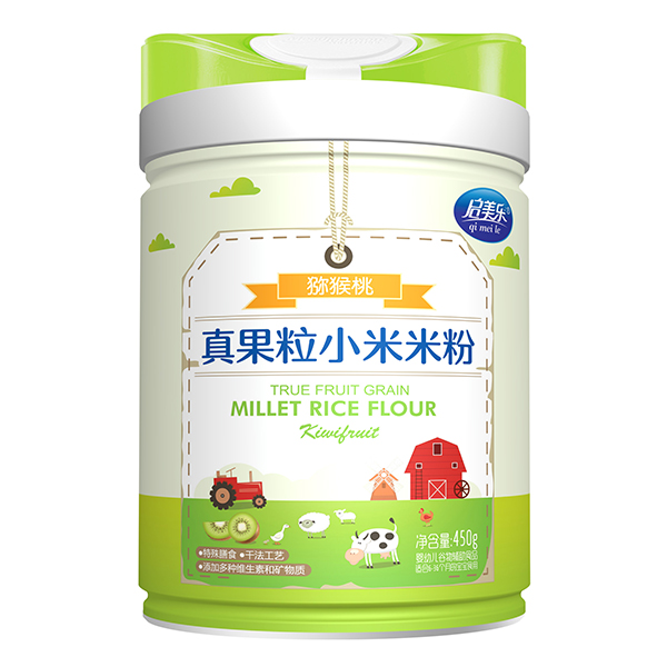 啟美樂真果粒小米米粉-獼猴桃