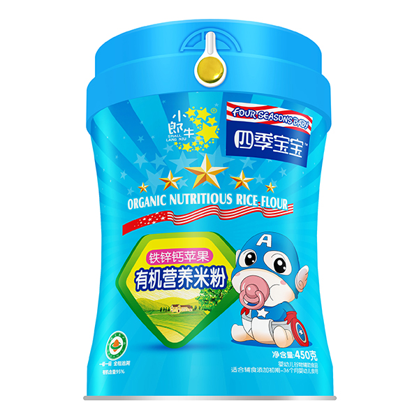 四季寶寶有機營養(yǎng)米粉-鐵鋅鈣蘋果