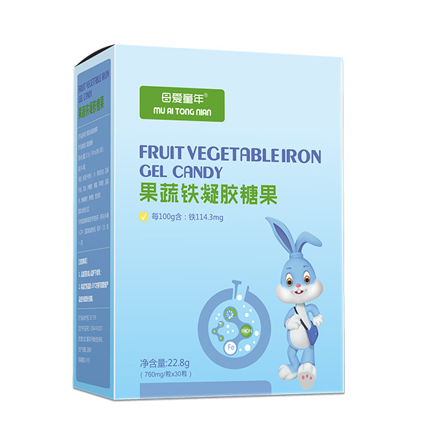 母愛童年果蔬鐵凝膠糖果