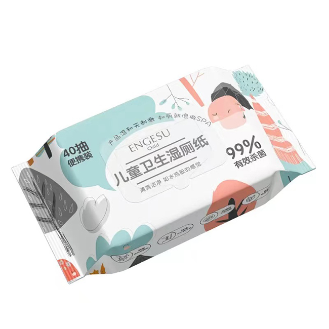 恩格蘇兒童衛(wèi)生濕廁紙40抽