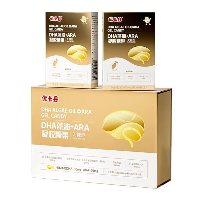 優(yōu)卡丹DHA藻油+ARA凝膠糖果(無(wú)糖型)