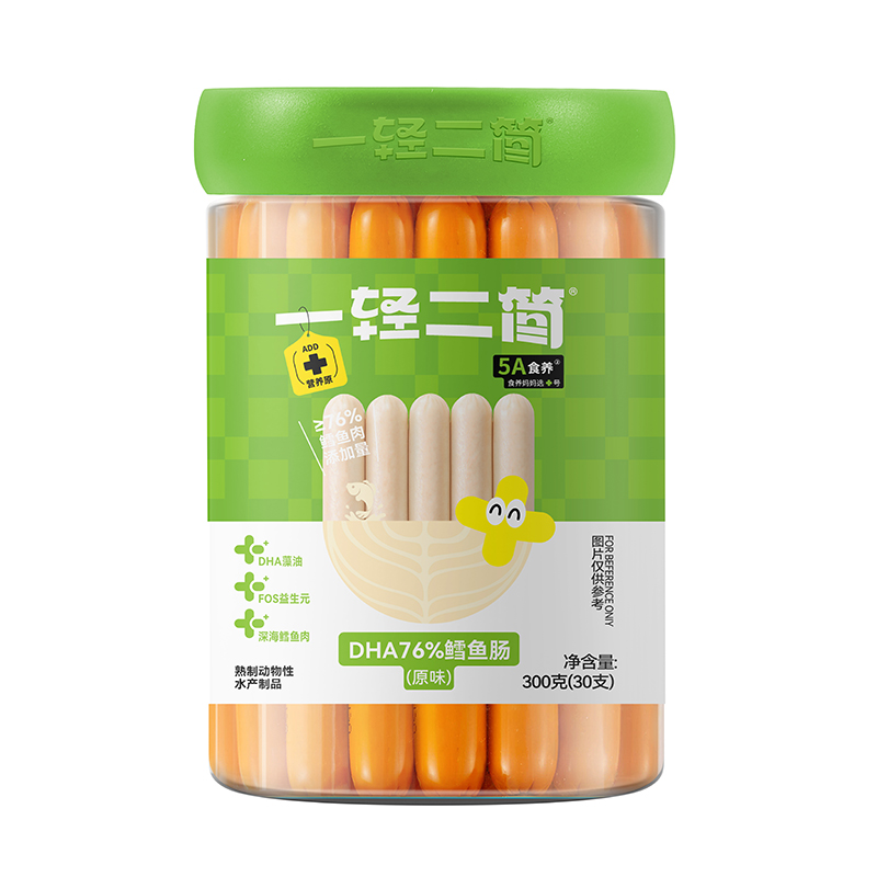 一輕二簡(jiǎn)DHA76%鱈魚腸(原味)