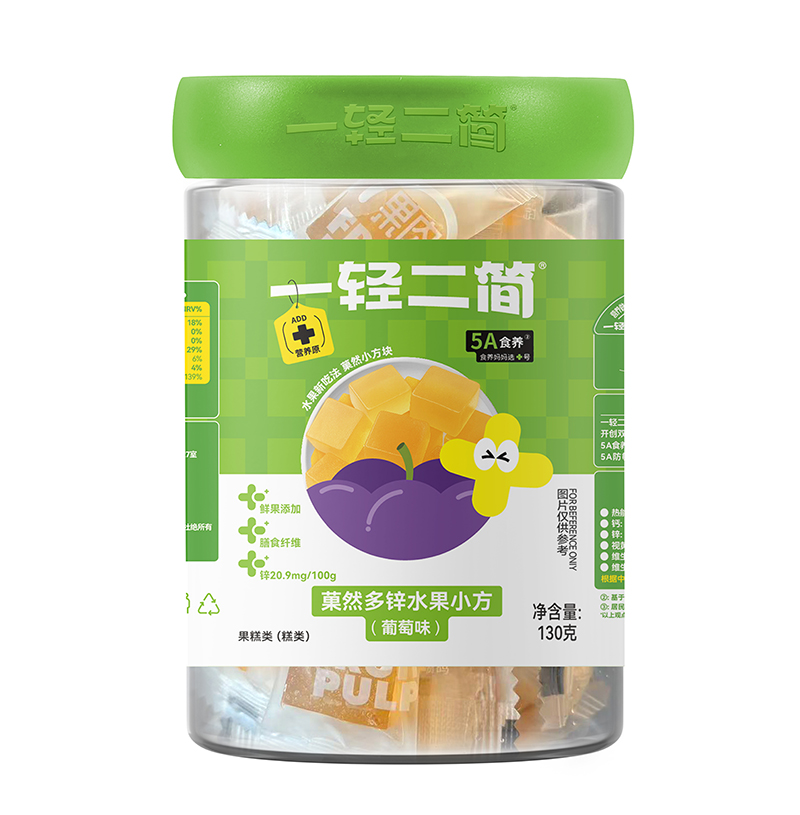 一輕二簡(jiǎn)菓然多維水果小方(葡萄味)