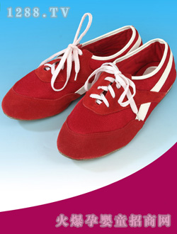 倩百合紅色yunf運(yùn)動鞋