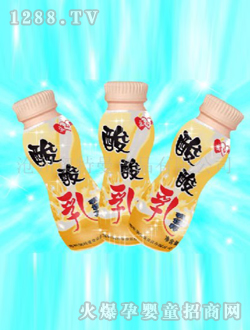 愛(ài)心媽媽酸酸乳瓶裝黃