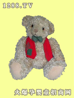超雅坐紅衣泰迪熊9寸
