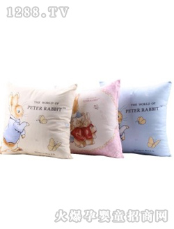 迪士尼比得兔靠墊米粉藍