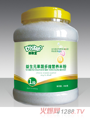 嘟嘟寶益生元果蔬多維營養(yǎng)米粉