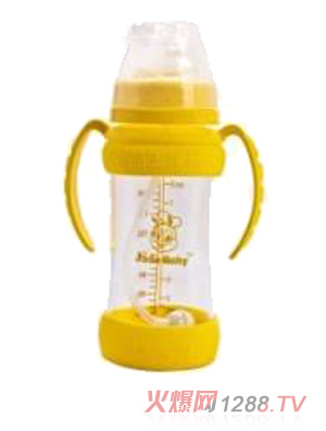 晶玉寶貝240ML寬口晶鉆玻璃奶瓶