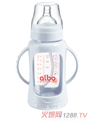 愛樂寶防爆自動(dòng)玻璃奶瓶240ml白色