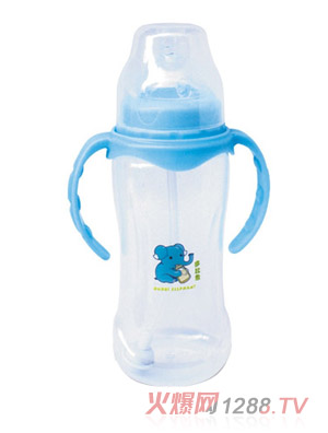 多比象帶手柄yinge自動奶瓶藍(lán)色