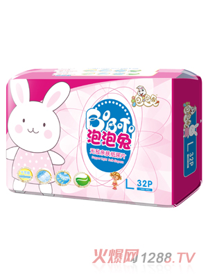 泡泡兔無敵親膚紙尿片-L