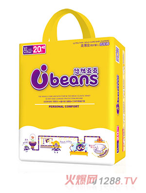 悠然豆豆全芯體柔薄金呵護(hù)yinge紙尿褲XL22片