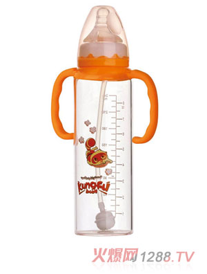 功夫寶貝晶鉆玻璃大奶瓶