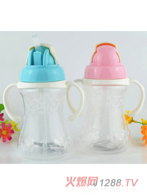 聰貝吸管式寶寶水杯210ml