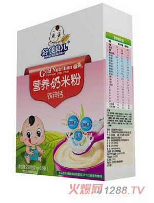 好佳貝兒鐵鋅鈣盒裝營(yíng)養(yǎng)奶米粉