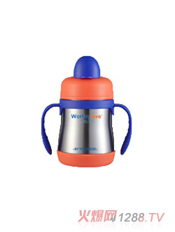 Worthylove沃德拉夫yingye帶手柄不銹鋼奶瓶