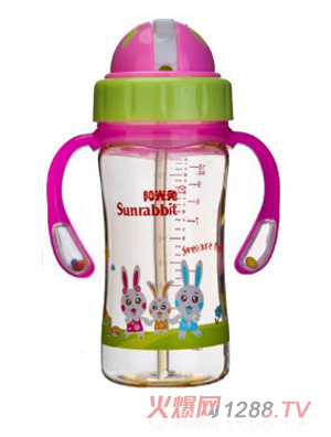 陽光兔330MLPPSUyinge吸管杯紅色