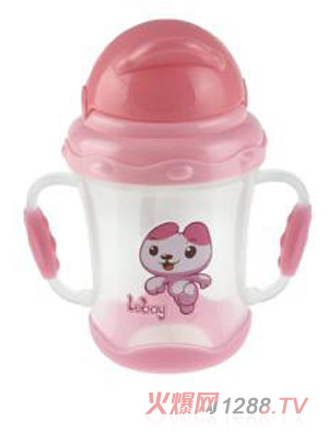 陽(yáng)光兔yinge吸管訓(xùn)練杯180ML粉色